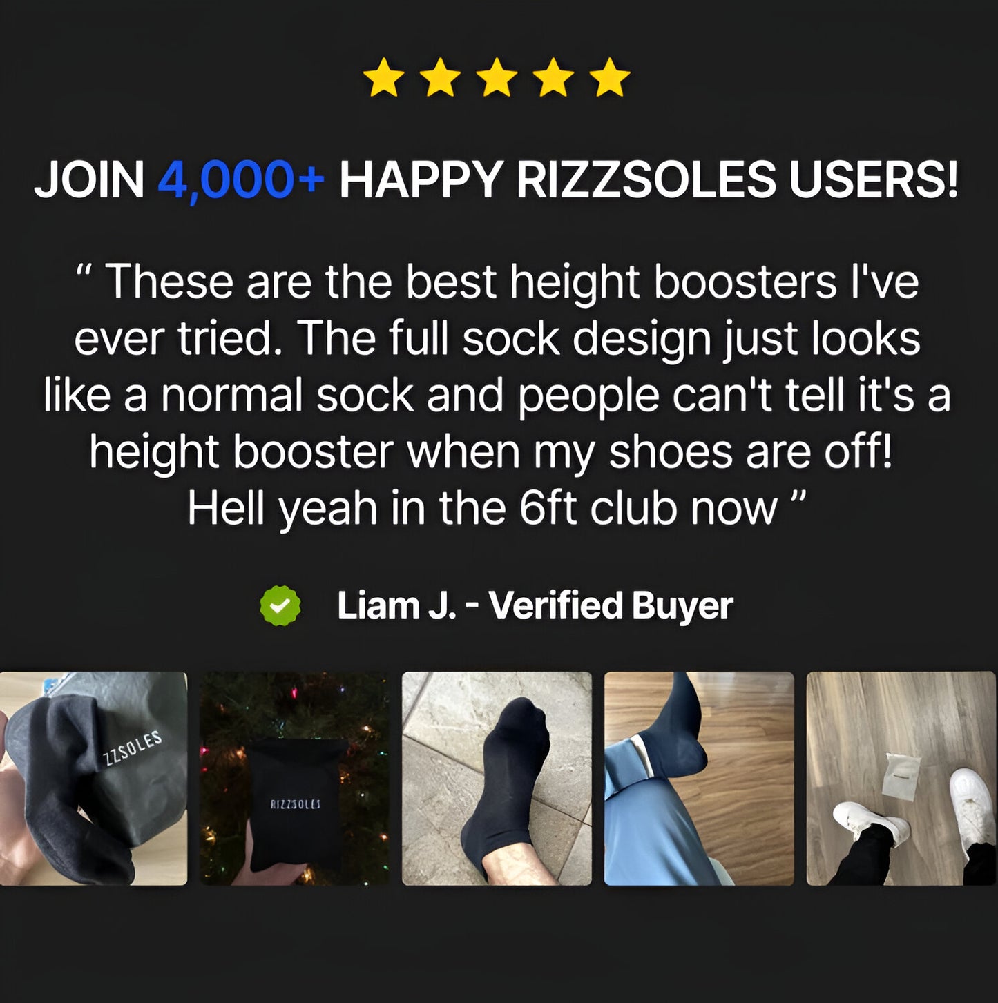 RIZZSOLES® V3 Height Max Socks